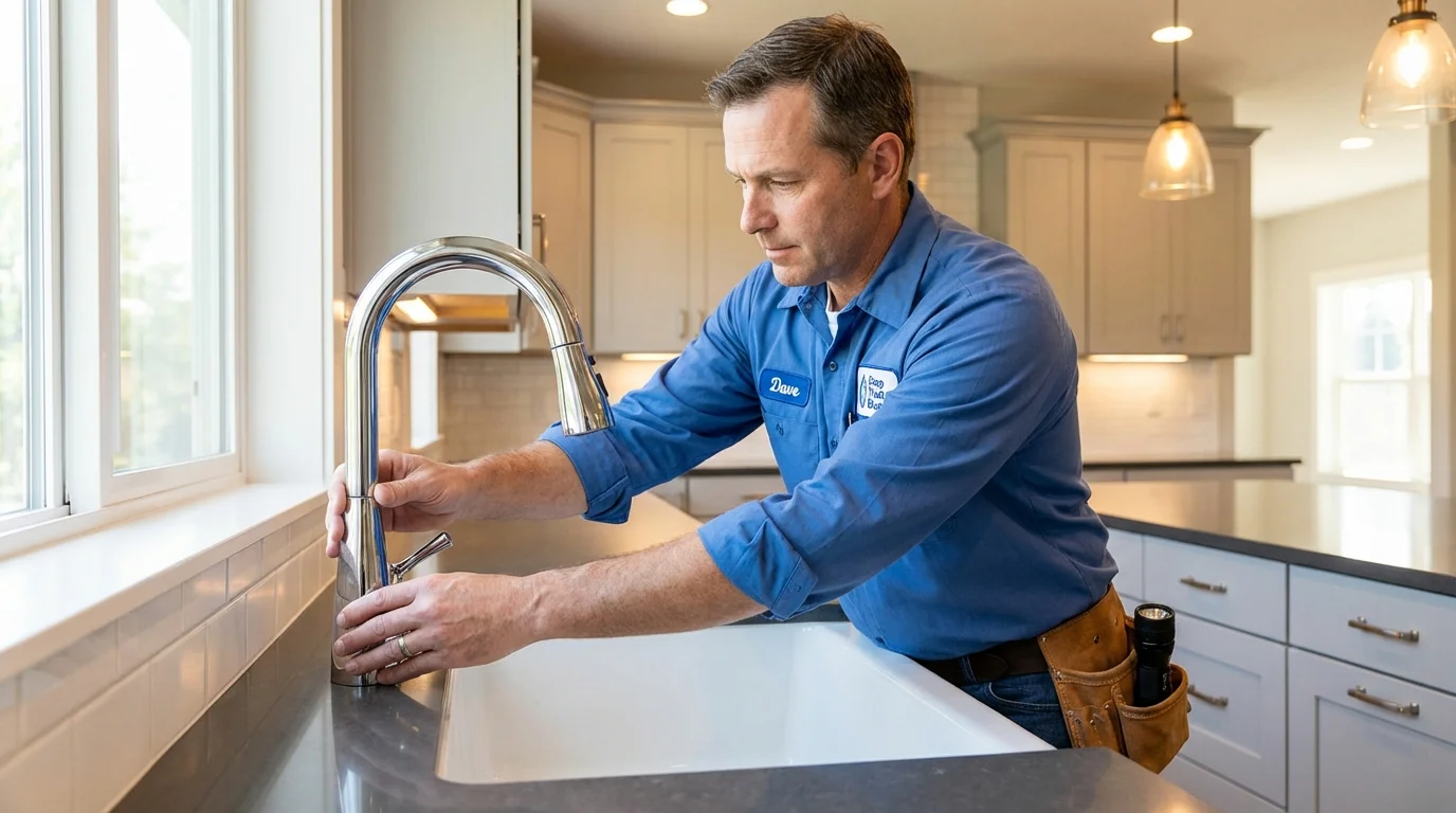 Kitchen faucet installation by Johns Plumbing LLC in Pleasanton
